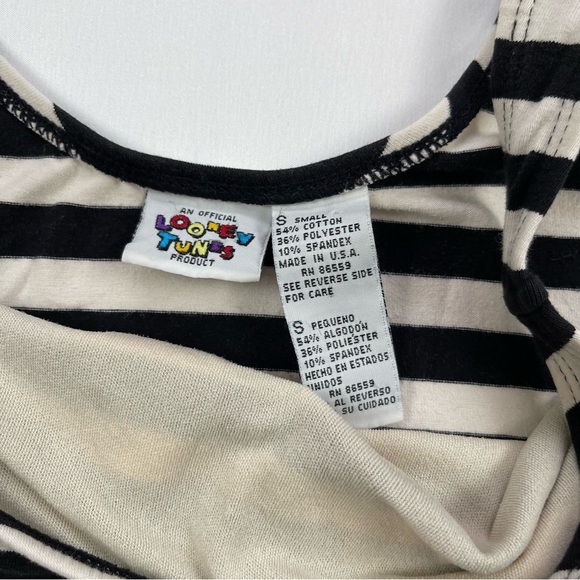 VINTAGE 1996 Looney Tunes Sports Bra Workout 90s Warner Bros Tweety size: small - Picture 9 of 15